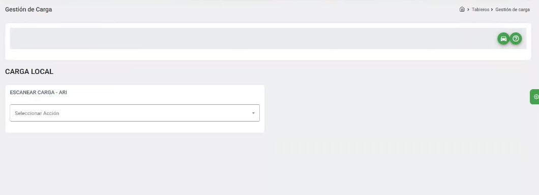 Tablero Historial de Envios